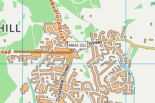 MK45 2QJ map - OS VectorMap District (Ordnance Survey)