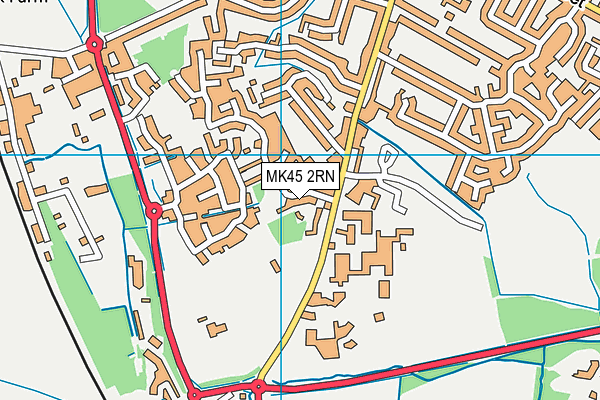 MK45 2RN map - OS VectorMap District (Ordnance Survey)