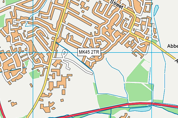 MK45 2TR map - OS VectorMap District (Ordnance Survey)