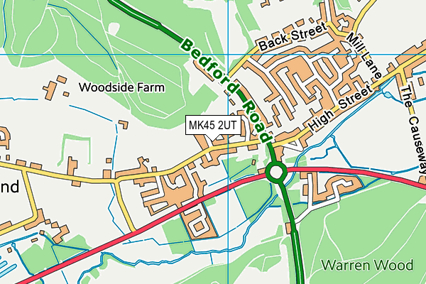 MK45 2UT map - OS VectorMap District (Ordnance Survey)