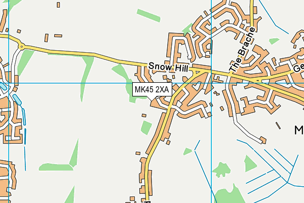 MK45 2XA map - OS VectorMap District (Ordnance Survey)