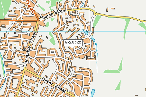 MK45 2XD map - OS VectorMap District (Ordnance Survey)