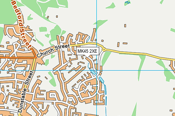 MK45 2XE map - OS VectorMap District (Ordnance Survey)