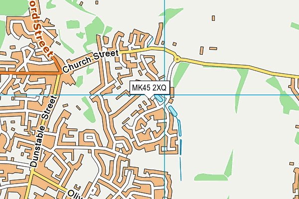 MK45 2XQ map - OS VectorMap District (Ordnance Survey)