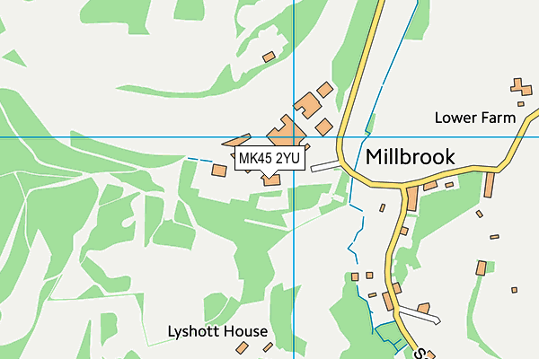 MK45 2YU map - OS VectorMap District (Ordnance Survey)