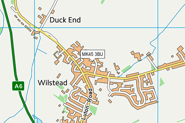 MK45 3BU map - OS VectorMap District (Ordnance Survey)