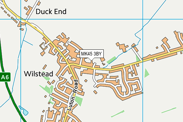 MK45 3BY map - OS VectorMap District (Ordnance Survey)