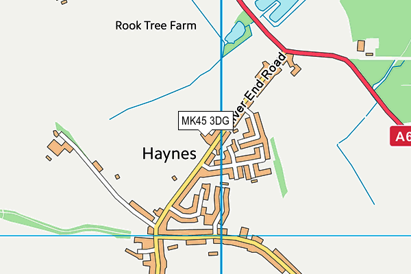 MK45 3DG map - OS VectorMap District (Ordnance Survey)