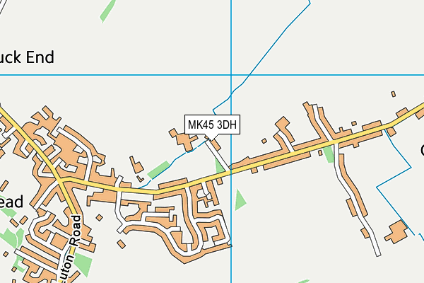 MK45 3DH map - OS VectorMap District (Ordnance Survey)