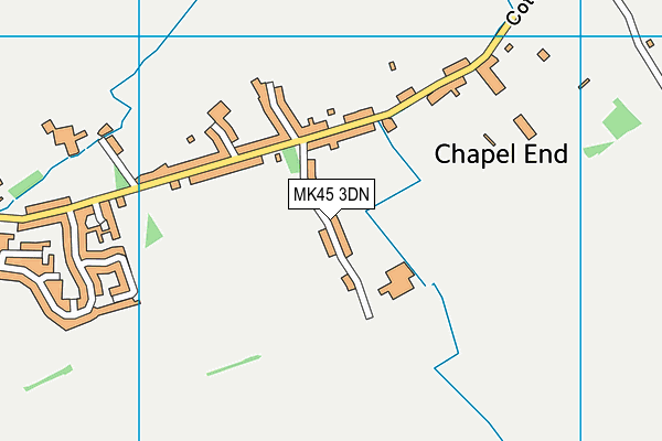 MK45 3DN map - OS VectorMap District (Ordnance Survey)