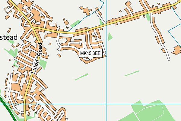 MK45 3EE map - OS VectorMap District (Ordnance Survey)