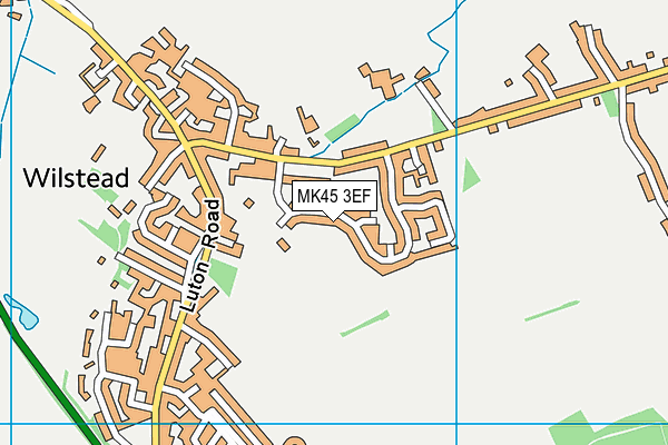MK45 3EF map - OS VectorMap District (Ordnance Survey)