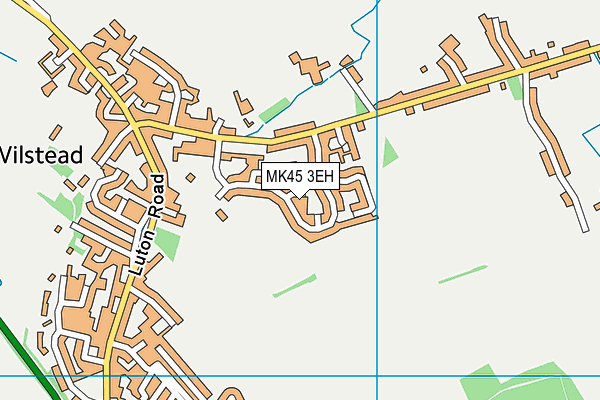 MK45 3EH map - OS VectorMap District (Ordnance Survey)