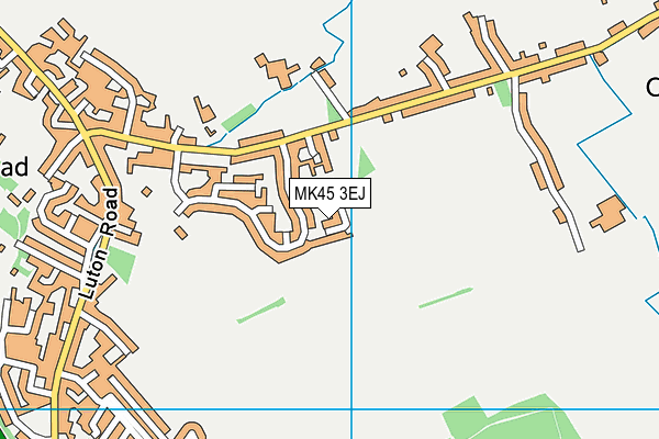 MK45 3EJ map - OS VectorMap District (Ordnance Survey)