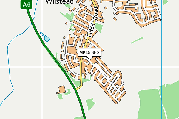 MK45 3ES map - OS VectorMap District (Ordnance Survey)