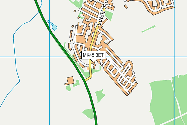 MK45 3ET map - OS VectorMap District (Ordnance Survey)