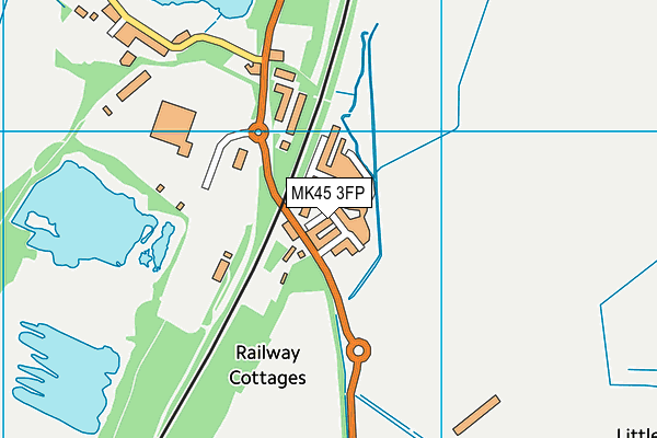 MK45 3FP map - OS VectorMap District (Ordnance Survey)