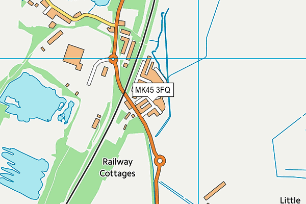 MK45 3FQ map - OS VectorMap District (Ordnance Survey)