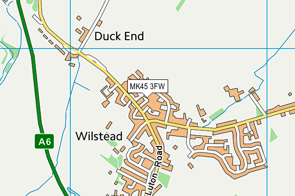 MK45 3FW map - OS VectorMap District (Ordnance Survey)