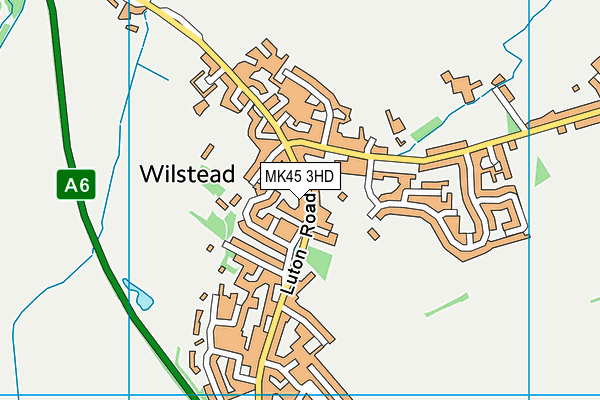 MK45 3HD map - OS VectorMap District (Ordnance Survey)