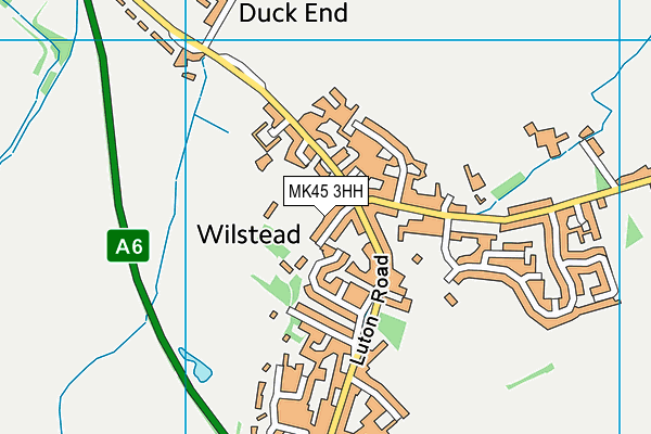 MK45 3HH map - OS VectorMap District (Ordnance Survey)