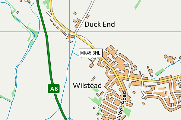 MK45 3HL map - OS VectorMap District (Ordnance Survey)