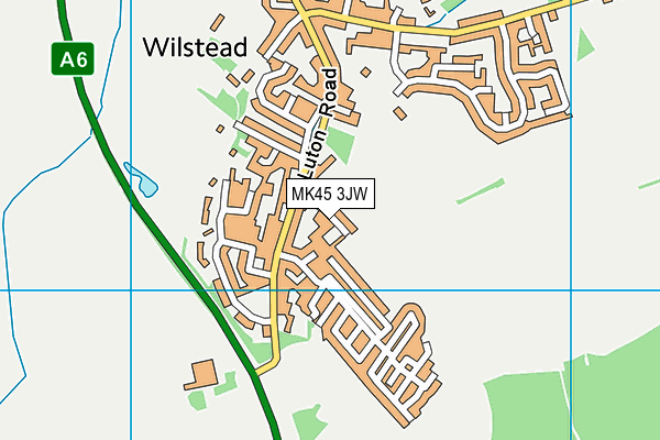 MK45 3JW map - OS VectorMap District (Ordnance Survey)