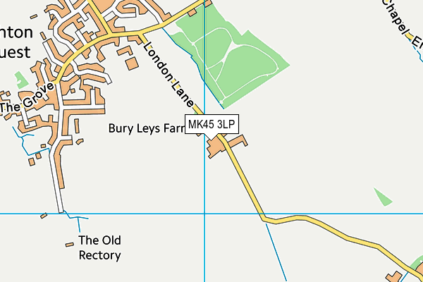 MK45 3LP map - OS VectorMap District (Ordnance Survey)