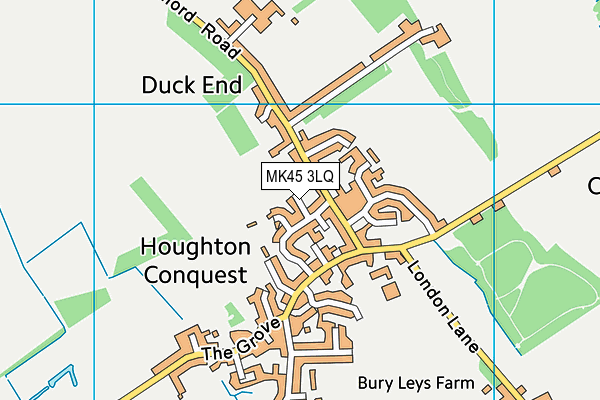 MK45 3LQ map - OS VectorMap District (Ordnance Survey)