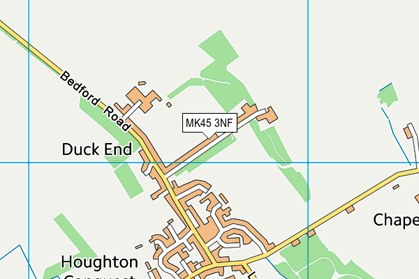 MK45 3NF map - OS VectorMap District (Ordnance Survey)