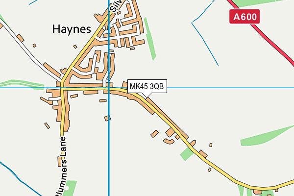 Haynes Playing Field map (MK45 3QB) - OS VectorMap District (Ordnance Survey)