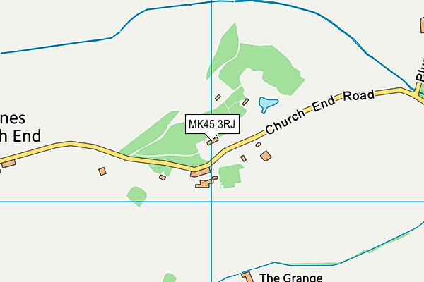 MK45 3RJ map - OS VectorMap District (Ordnance Survey)