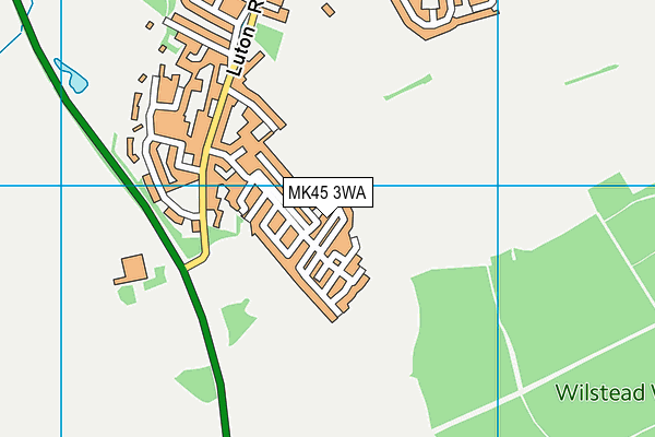 MK45 3WA map - OS VectorMap District (Ordnance Survey)