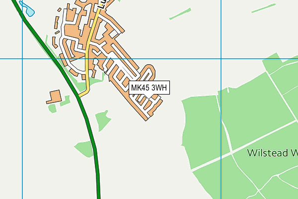 MK45 3WH map - OS VectorMap District (Ordnance Survey)