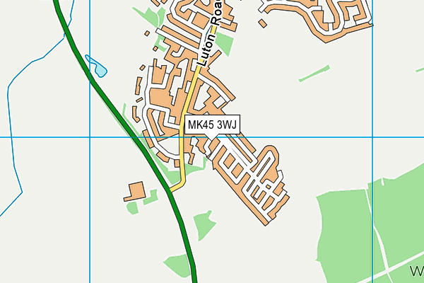 MK45 3WJ map - OS VectorMap District (Ordnance Survey)