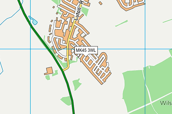 MK45 3WL map - OS VectorMap District (Ordnance Survey)