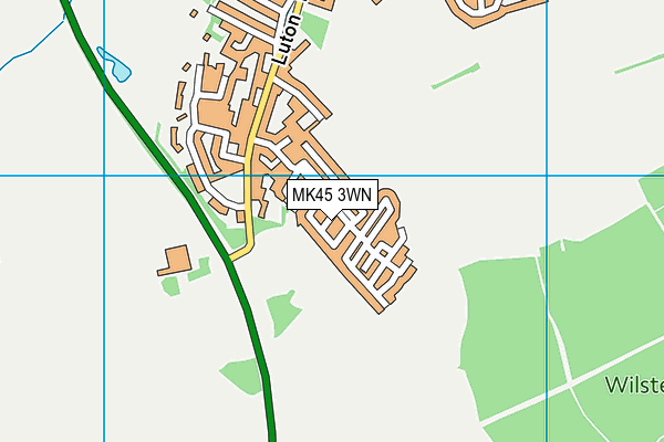 MK45 3WN map - OS VectorMap District (Ordnance Survey)