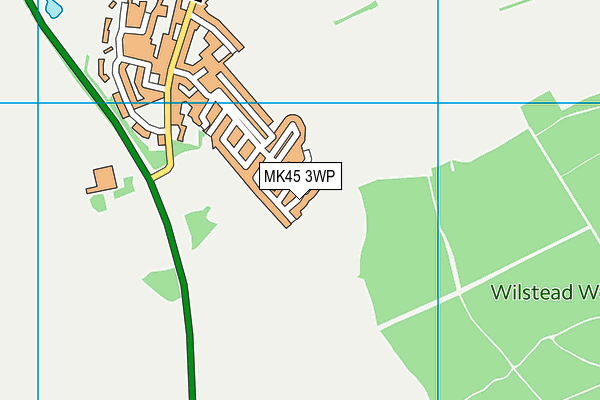MK45 3WP map - OS VectorMap District (Ordnance Survey)