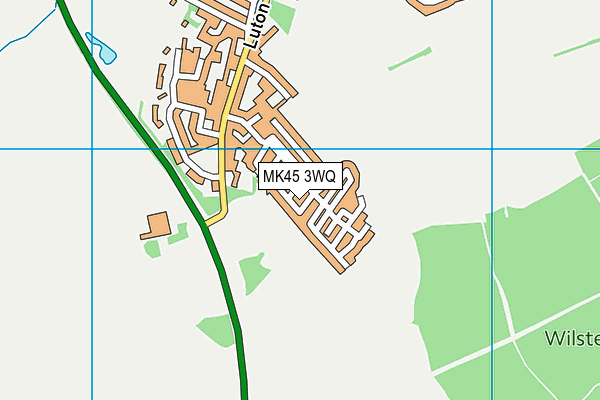 MK45 3WQ map - OS VectorMap District (Ordnance Survey)