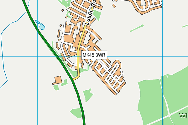 MK45 3WR map - OS VectorMap District (Ordnance Survey)