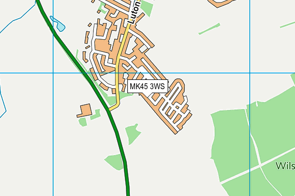 MK45 3WS map - OS VectorMap District (Ordnance Survey)