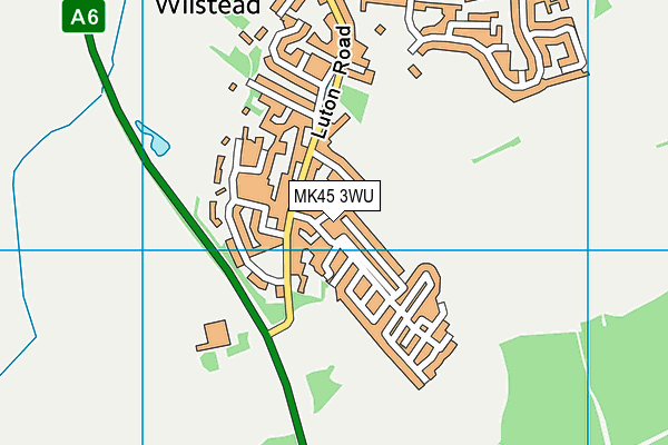 MK45 3WU map - OS VectorMap District (Ordnance Survey)