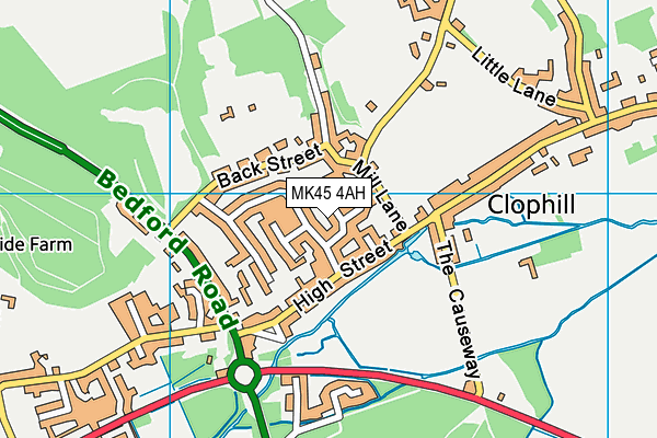 MK45 4AH map - OS VectorMap District (Ordnance Survey)