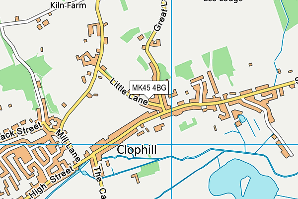 MK45 4BG map - OS VectorMap District (Ordnance Survey)