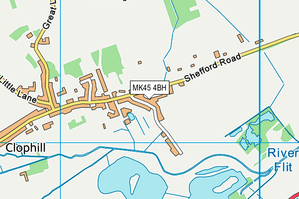 MK45 4BH map - OS VectorMap District (Ordnance Survey)