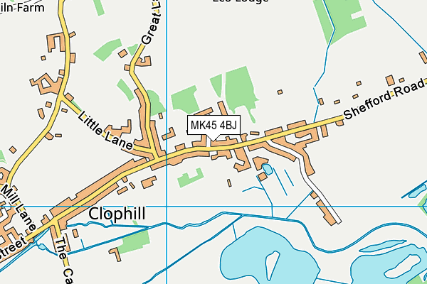 MK45 4BJ map - OS VectorMap District (Ordnance Survey)