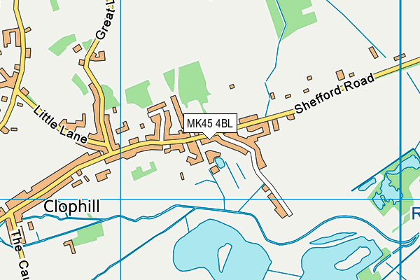 MK45 4BL map - OS VectorMap District (Ordnance Survey)