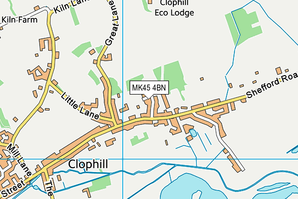 MK45 4BN map - OS VectorMap District (Ordnance Survey)