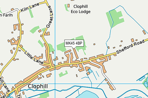 MK45 4BP map - OS VectorMap District (Ordnance Survey)