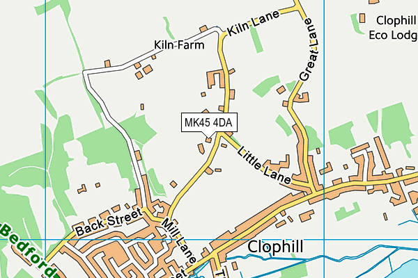 MK45 4DA map - OS VectorMap District (Ordnance Survey)